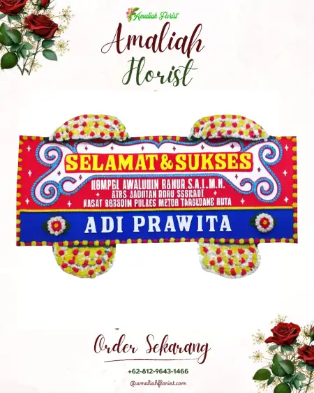 Papan Bunga Ucapan Selamat Waluyo